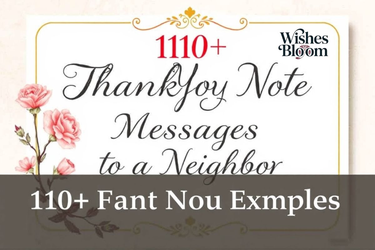 110+Thank You Note Messages to a Neighbor Examples
