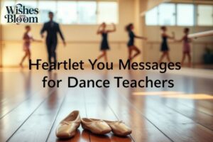 120 Heartfelt Thank You Messages for Dance Teachers