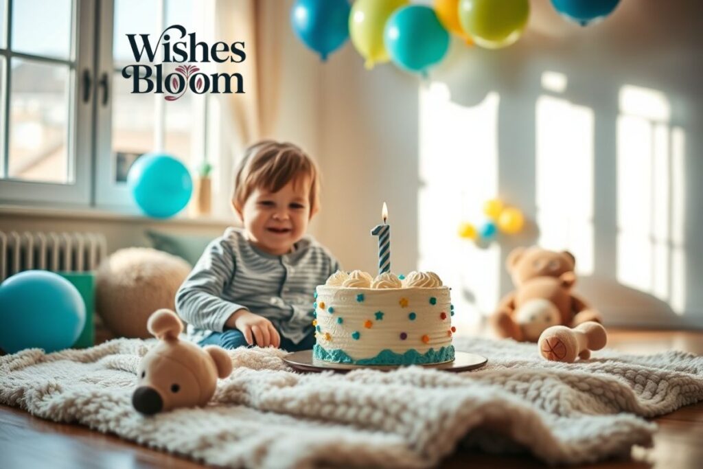 Cute 1st birthday wishes for Grandson