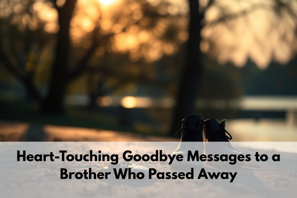 Heart-Touching Goodbye Messages to a Brother Who Passed Away