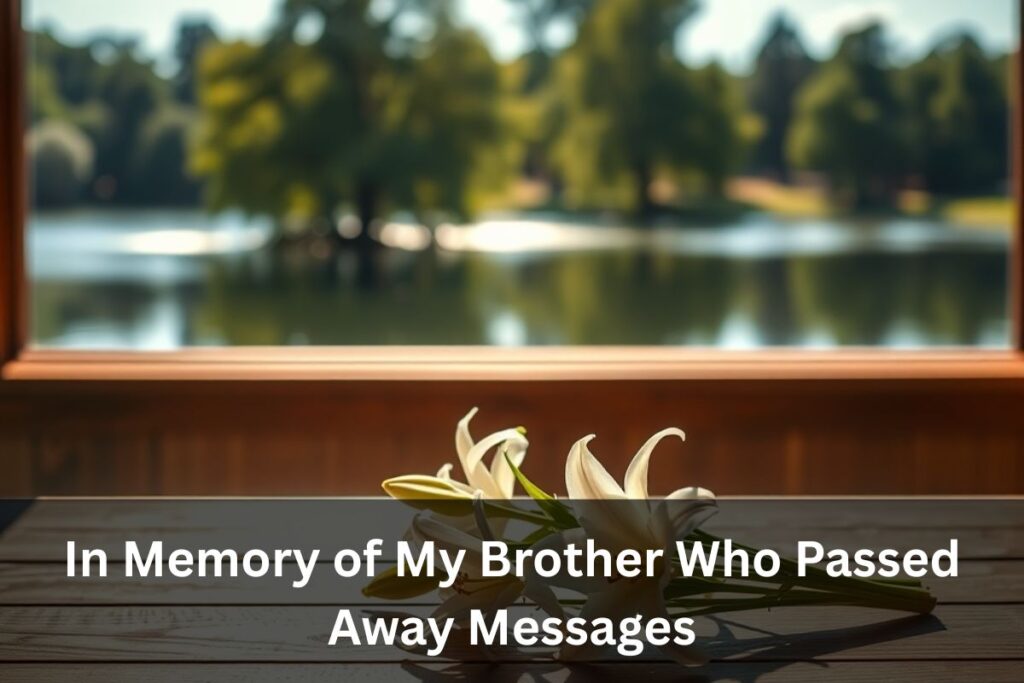 In Memory of My Brother Who Passed Away Messages