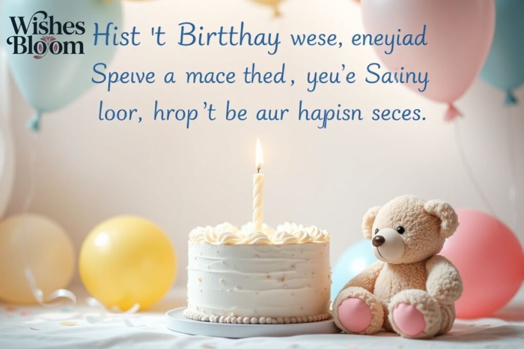 Inspiring 1st birthday wishes for Grandson