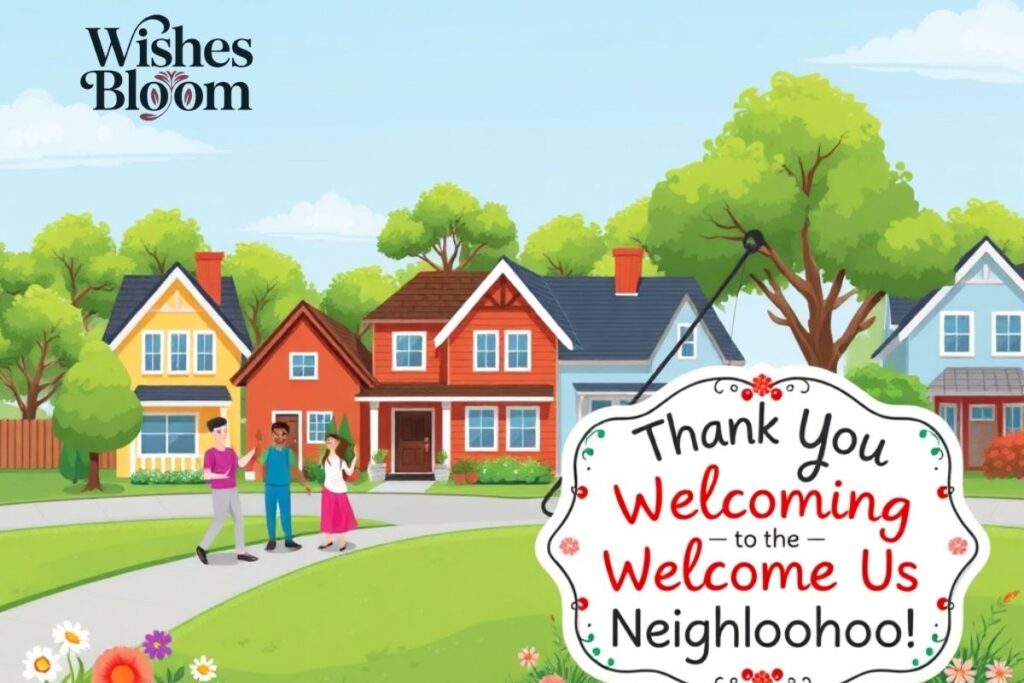 Thank You Message For Welcoming to the Neighborhood