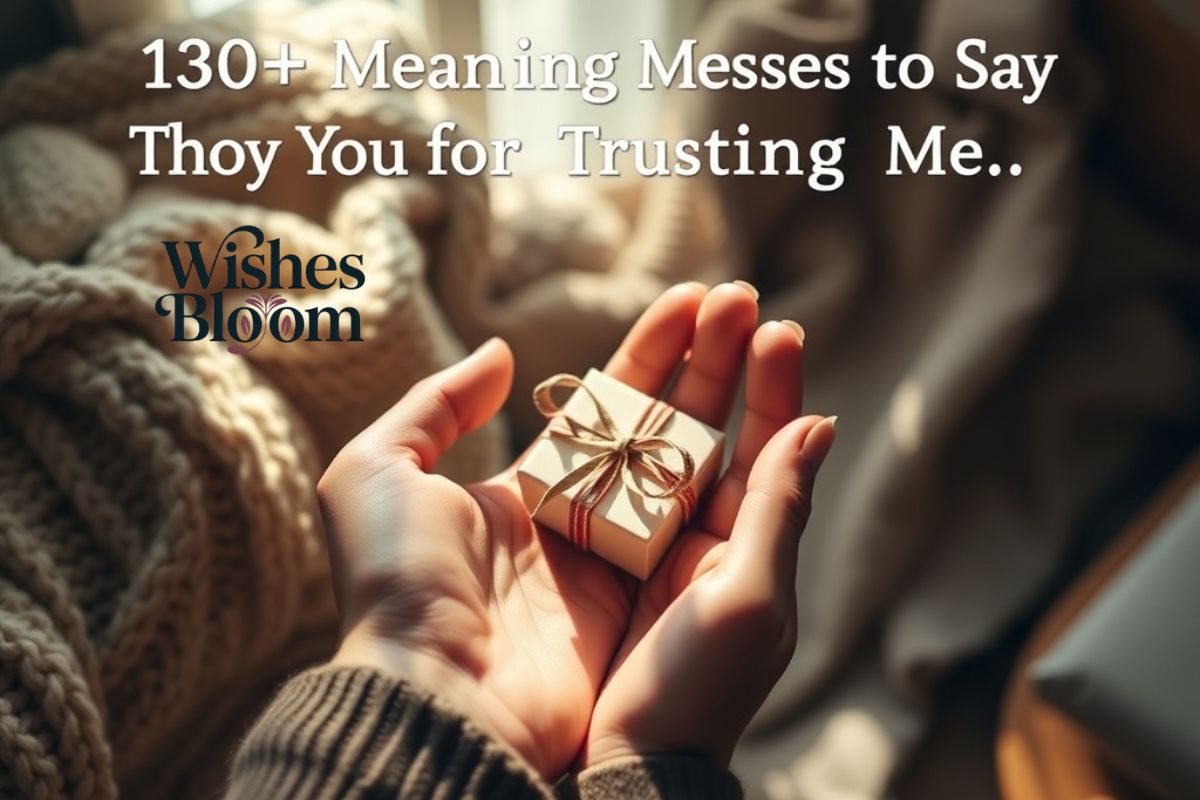 130+ Meaningful Messages to Say Thank You for Trusting Me