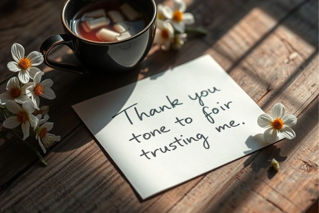 Thank You For Trusting Me Messages